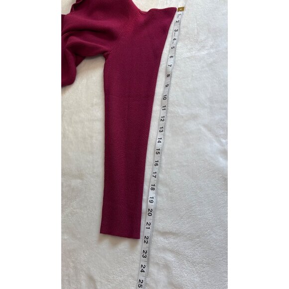Cold-Shoulder Keyhole Burgundy Ribbed Knit Shirt Dress By Torrid Womens Size 2 - Picture 13 of 15